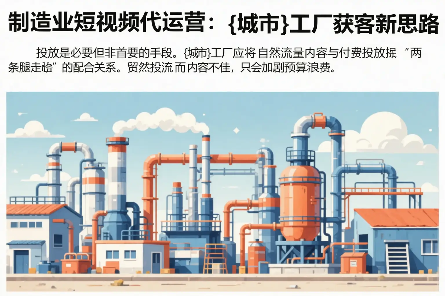 制造业短视频代运营:双河工厂获客新思路