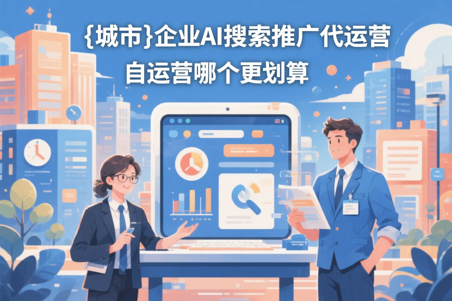 双河企业AI搜索推广代运营和自运营哪个更划算