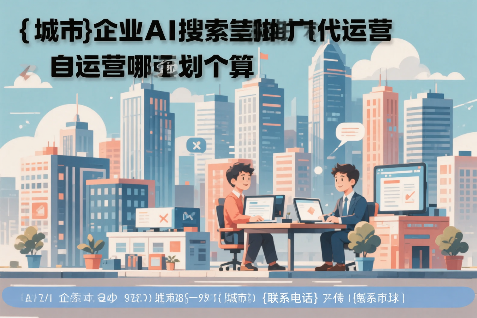双河企业AI搜索推广代运营和自运营哪个更划算