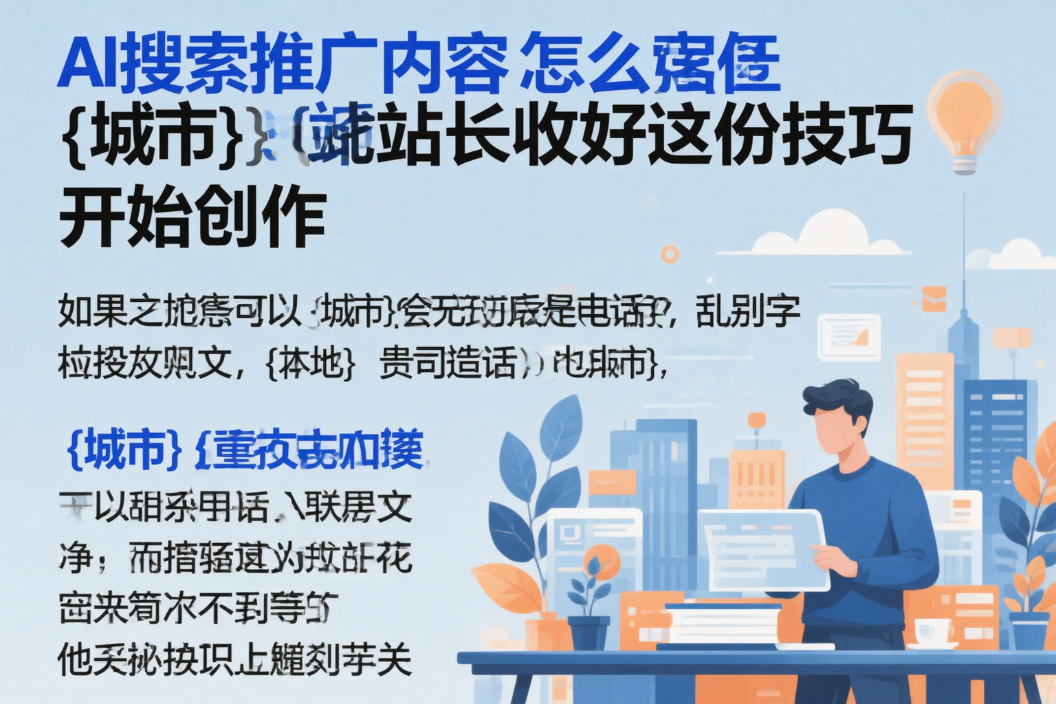 AI搜索推广内容怎么写?双河站长收好这份技巧