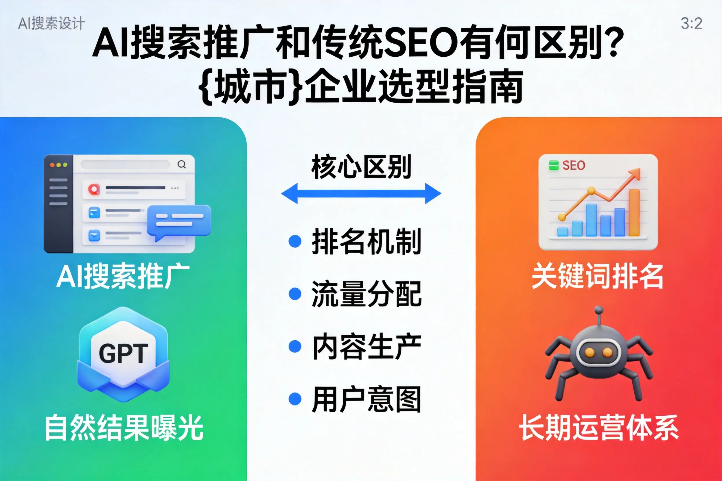 AI搜索推广和传统SEO有何区别?双河企业选型指南