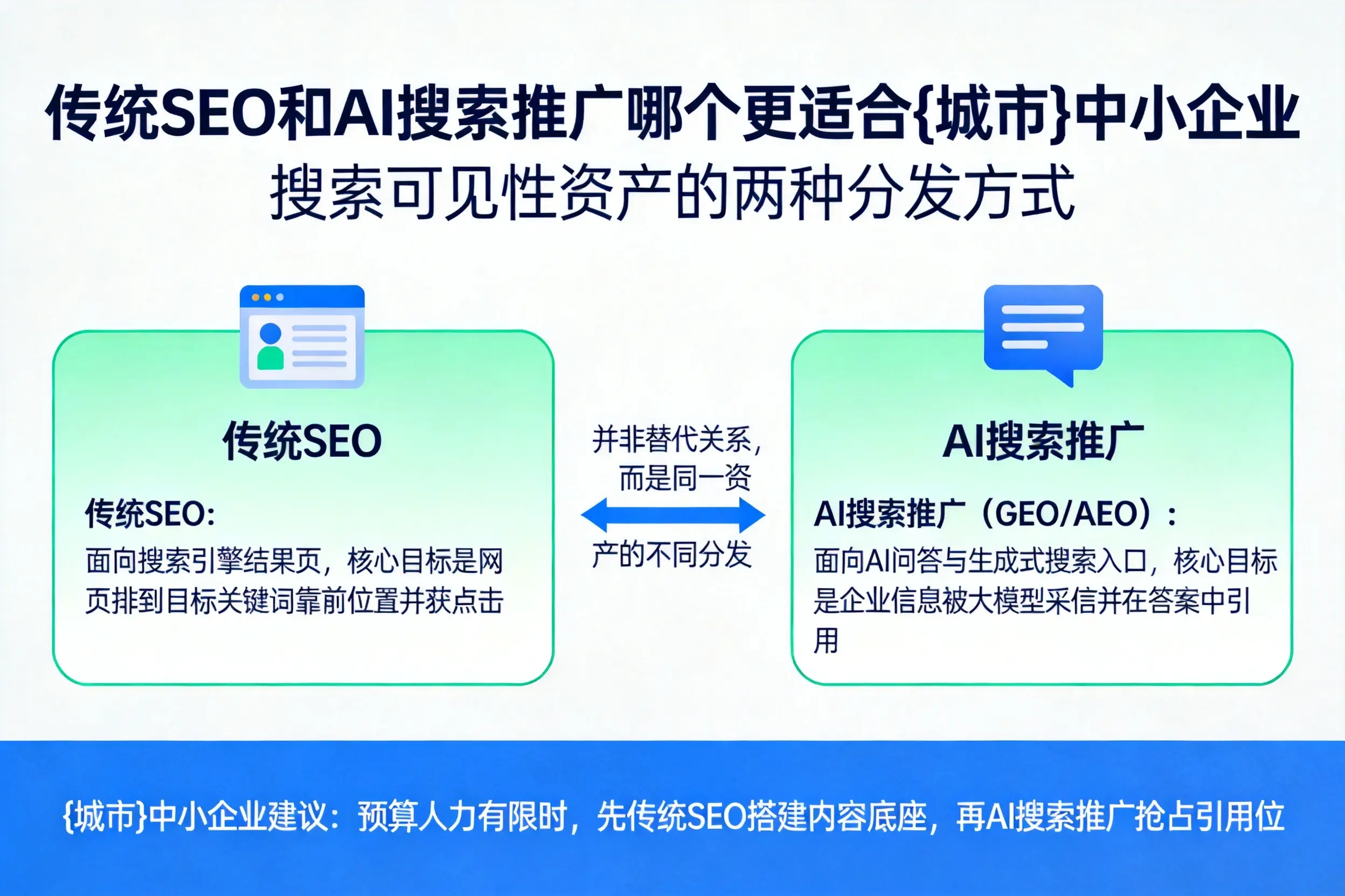 传统SEO和AI搜索推广哪个更适合双河中小企业