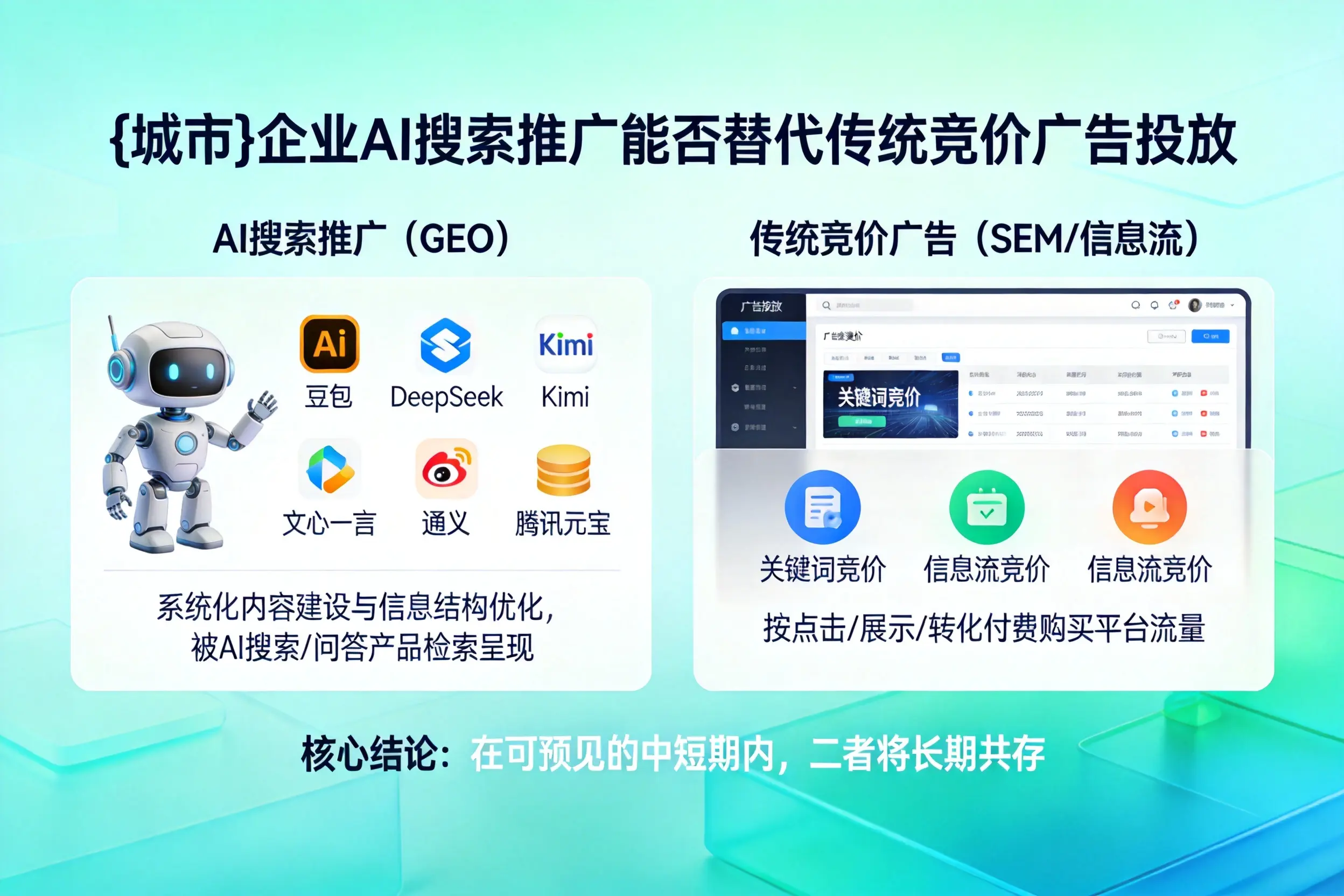 双河企业AI搜索推广能否替代传统竞价广告投放