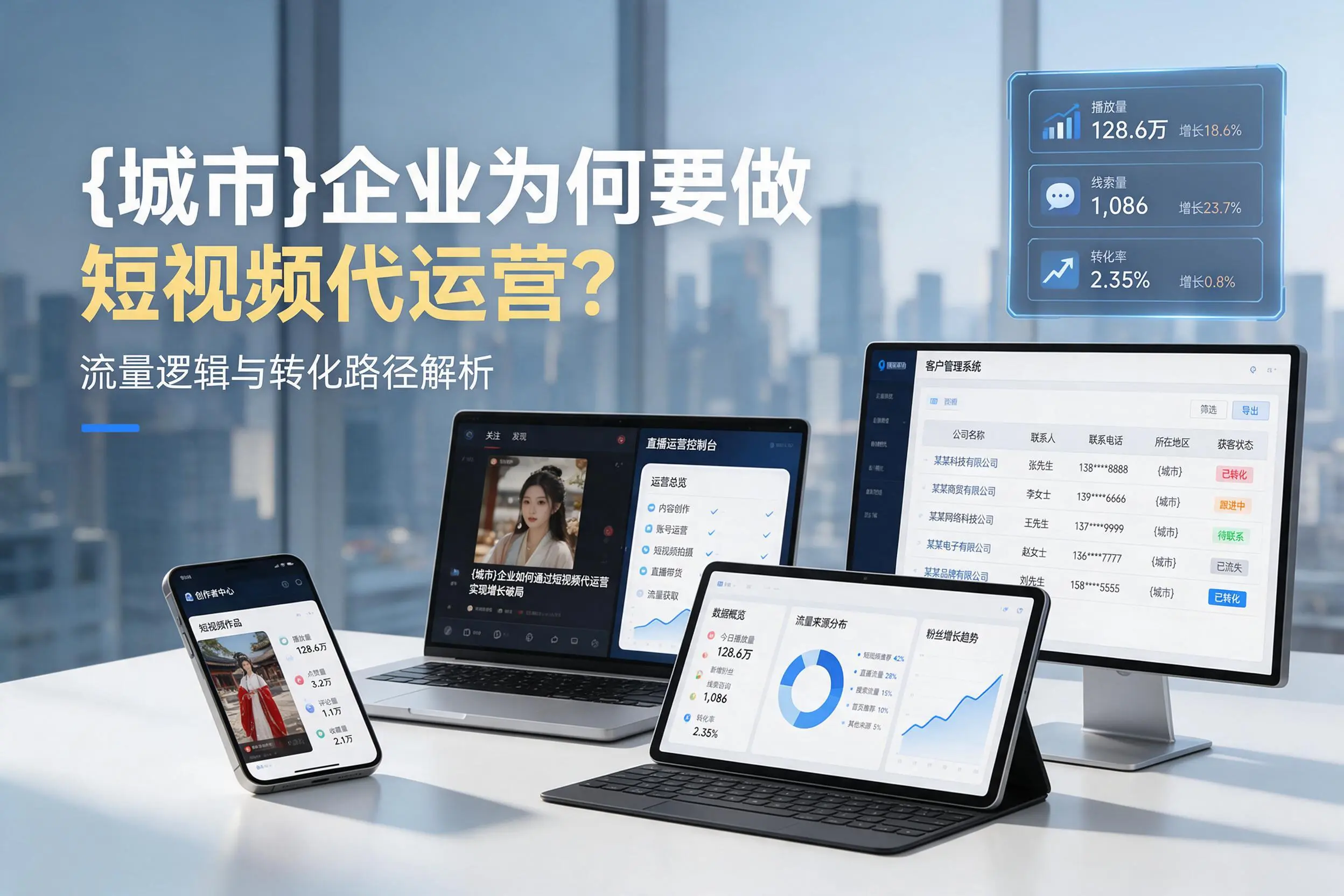 双河企业为何要做短视频代运营？流量逻辑与转化路径解析