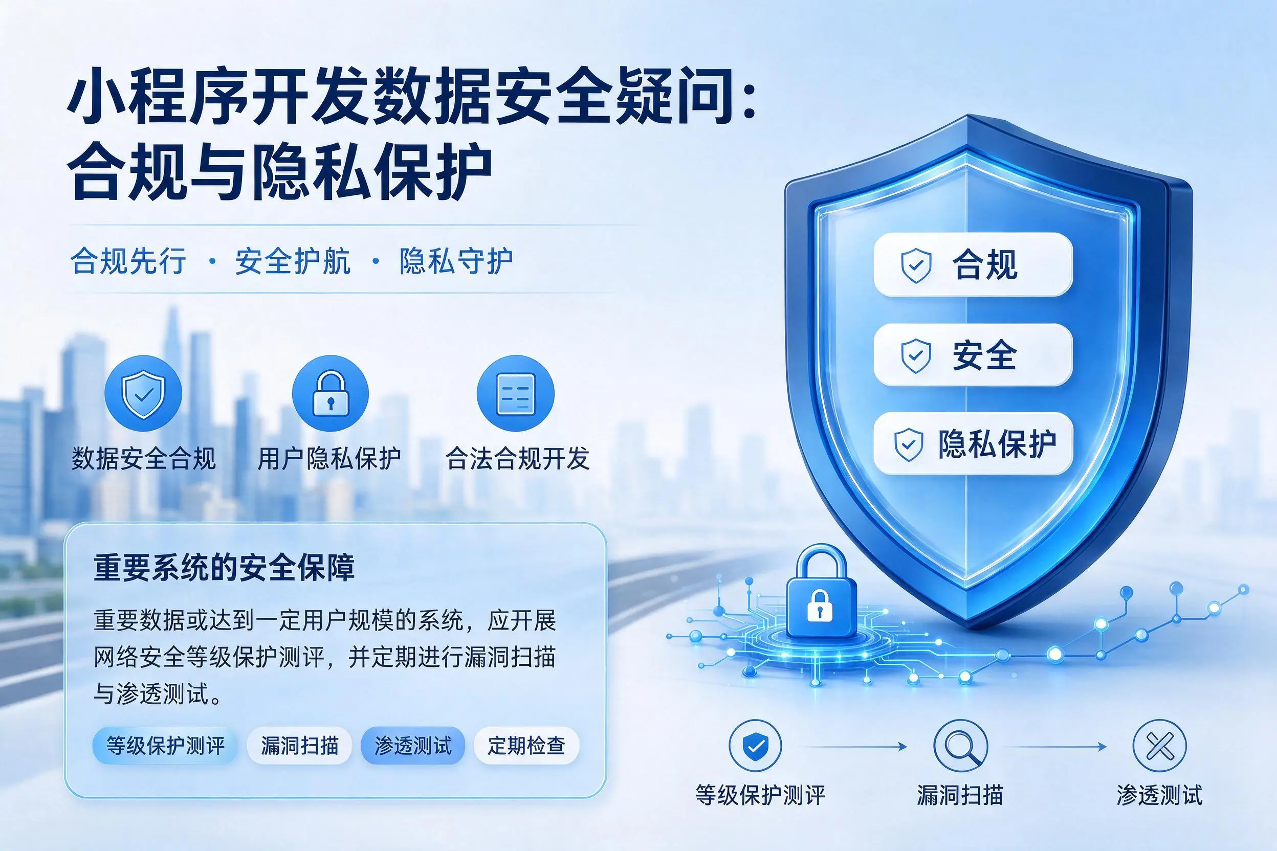 双河小程序开发数据安全疑问:合规与隐私保护