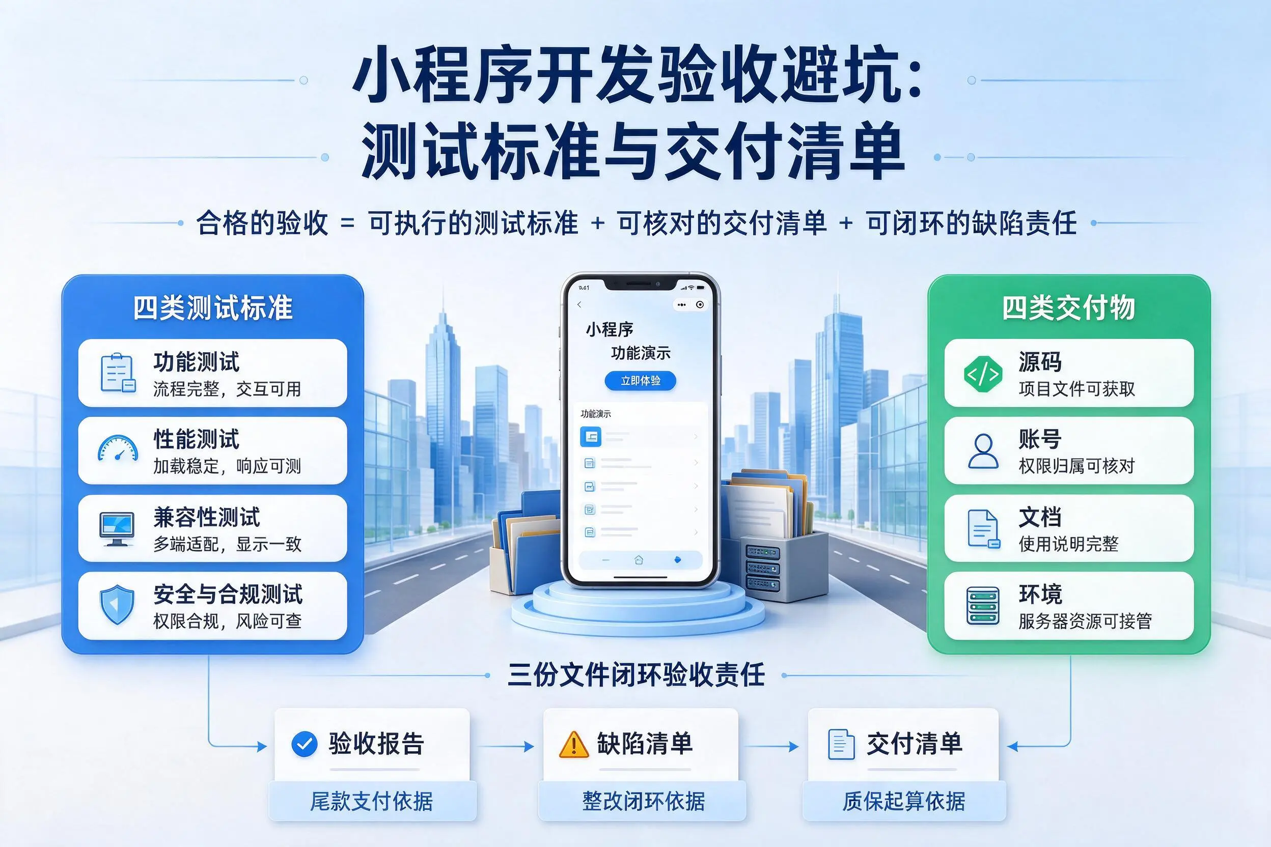 双河小程序开发验收避坑：测试标准与交付清单