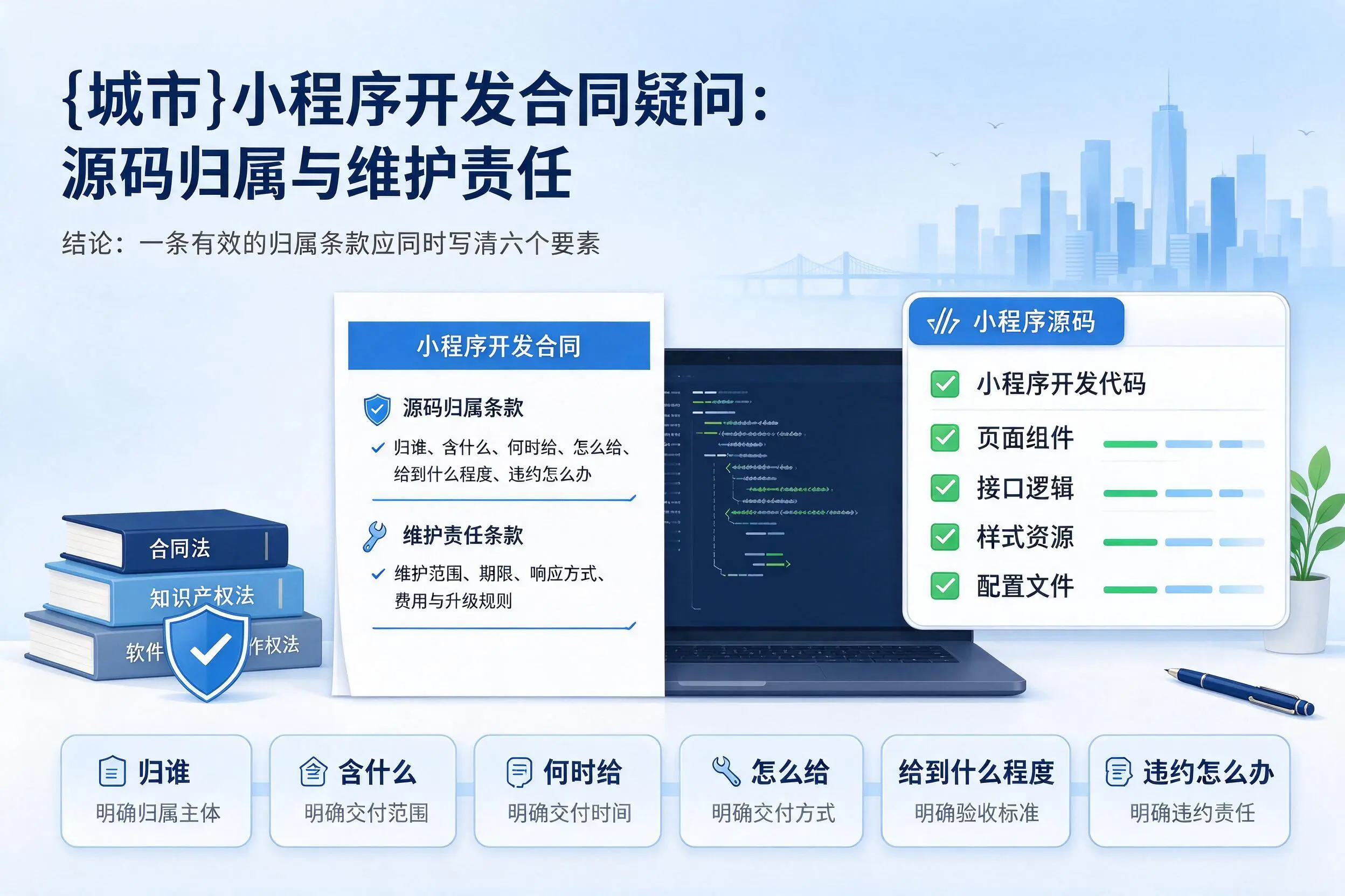 双河小程序开发合同疑问：源码归属与维护责任