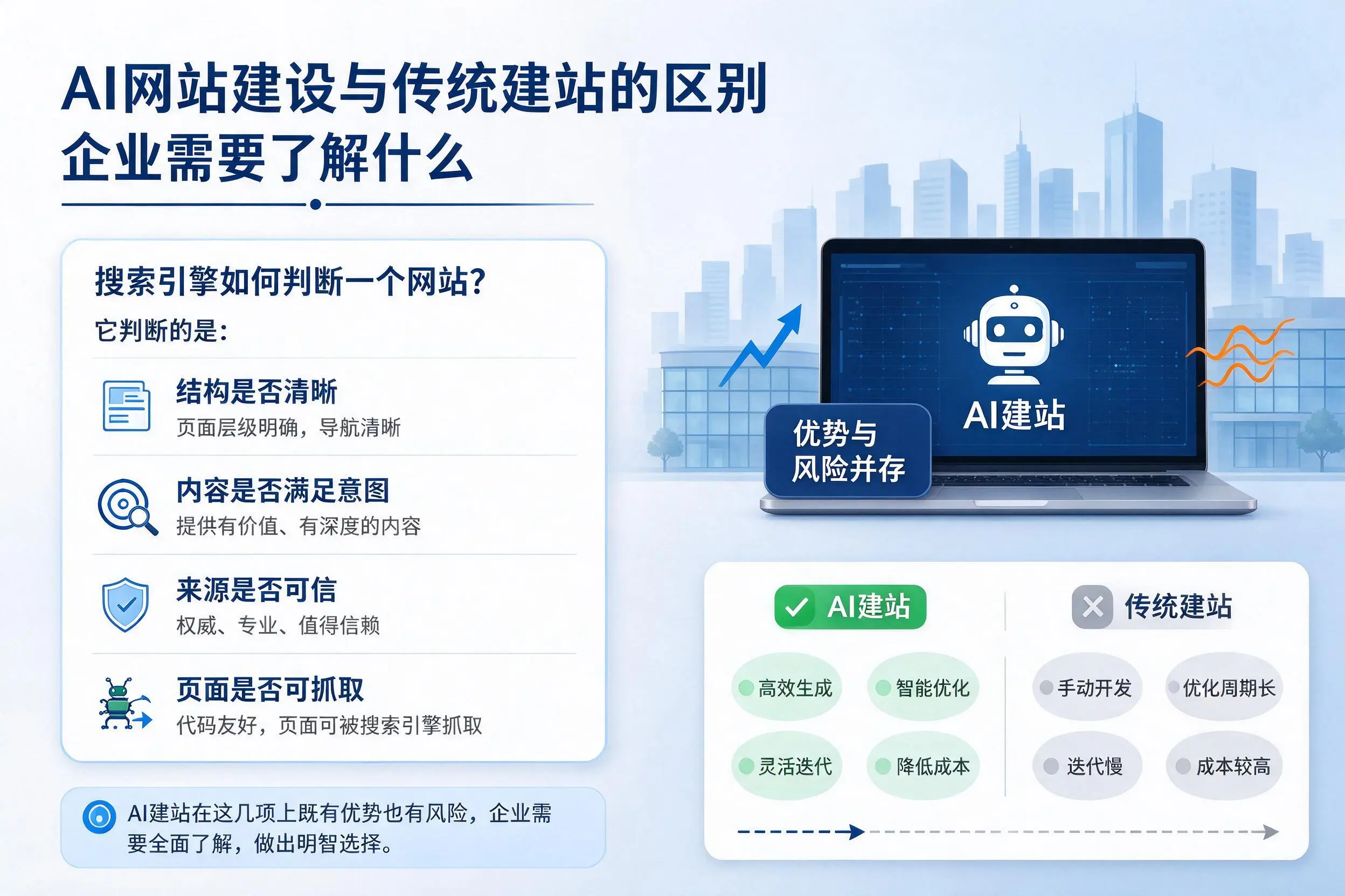 AI网站建设与传统建站的区别,双河企业需要了解什么