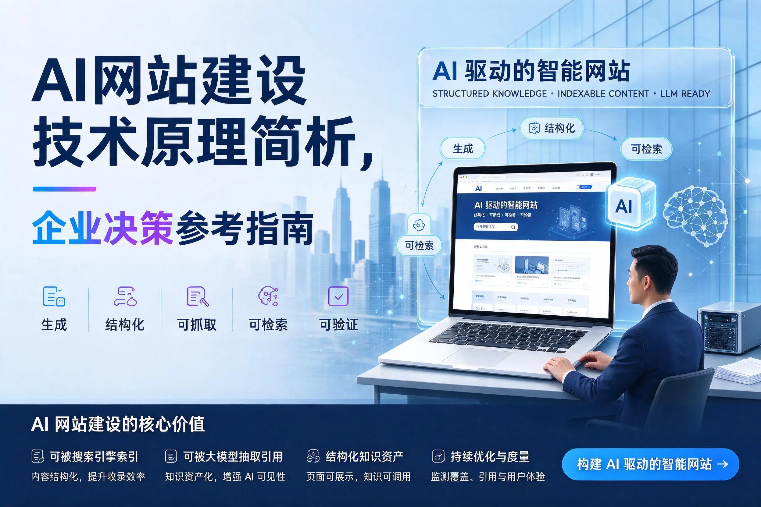 AI网站建设技术原理简析，双河企业决策参考指南