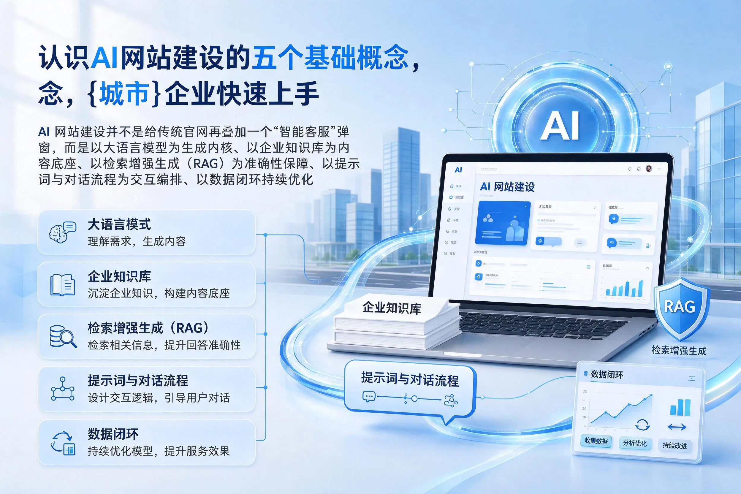 认识AI网站建设的五个基础概念，双河企业快速上手
