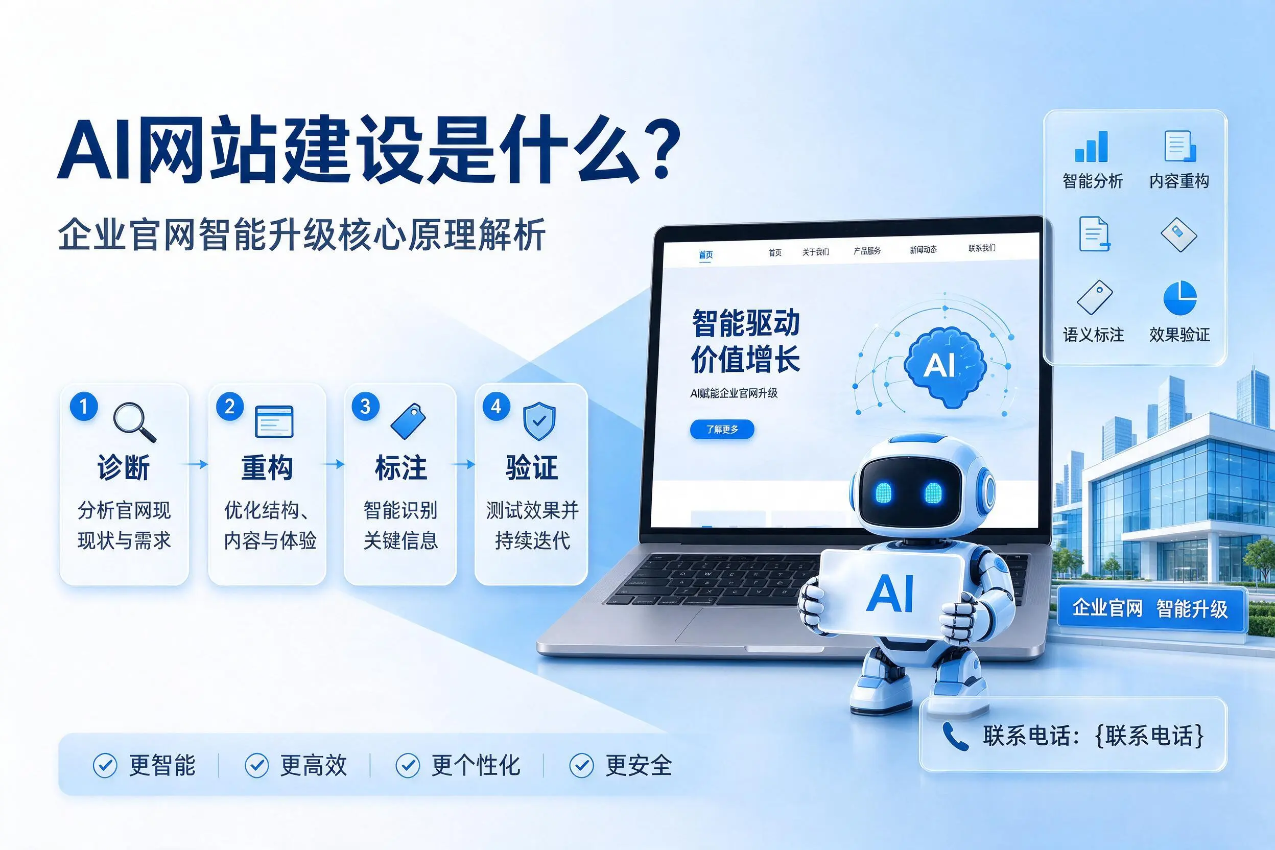 AI网站建设是什么？双河企业官网智能升级核心原理解析