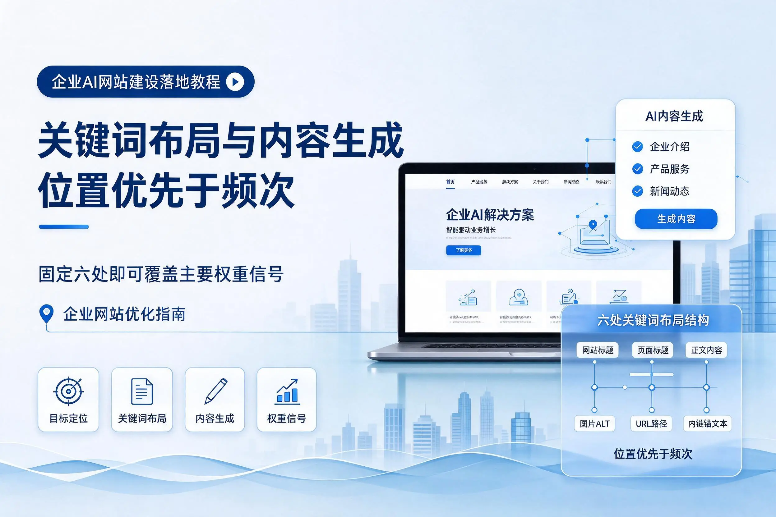 双河企业AI网站建设落地教程：关键词布局与内容生成