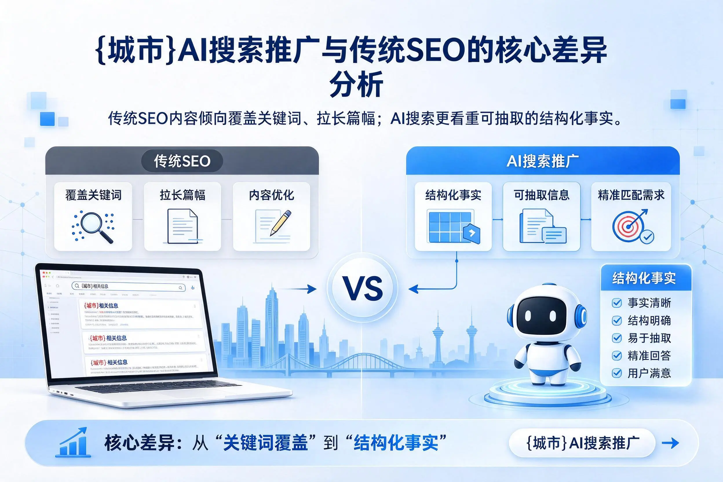 双河AI搜索推广与传统SEO的核心差异分析